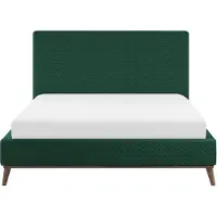 Beliani BAYONNE Bed Groen 160x200