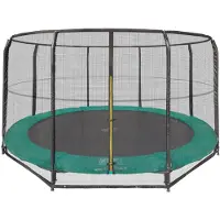 Magic Circle Pro Ingraaf Trampoline 305 cm Groen met veiligheidsnet