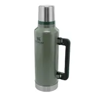 Stanley Classic Legendary Thermosfles 1.9L - Houdt 45 Uur Warm, 2 Dagen Koud - Vaatwasserbestendig - Roestvrijstalen Thermoskan - Lekvrij - Hammertone Green