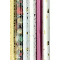 Benza Christmasworld Cadeaupapier - Kerstpapier inpakpapier voor kerst K436 - 300 x 70 cm - 6 rollen