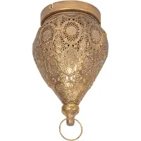 QAZQA Oosterse plafondlamp goud 19 cm - Mowgli