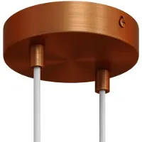 Creative Cables 2-gaats plafondrozet Brushed Copper