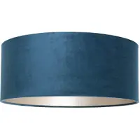Steinhauer Lampenkap blauw velours 50