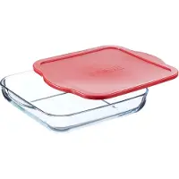 Pasabahce Ovenschaal “Borcam”- 31,8 x28,3cm 3,2L – Met Deksel – Rechthoekig