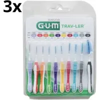 Gum 3x Trav-ler Ragers Multipack - 10 stuks - Voordeelverpakking