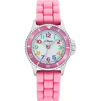 s.Oliver Kwartshorloge 2033504 Armbandhorloge, kinderenhorloge, meisje, siliconen armband, cadeau-idee