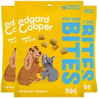Edgard & Cooper 3x Adult Bite S Kalkoen & Kip 50 Gr