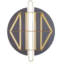 Beliani ATTIN - Wandspiegel - Goud - IJzer