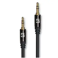 LifeGoods AUX Kabel - Audiokabel 1M - 3.5 mm - Male to Male - Zwart