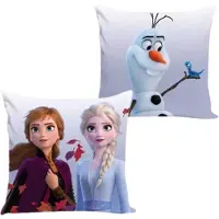 Disney Frozen Sierkussen - 40x40cm - Frozen Kussen - Elsa & Anna - Cadeau Meisje 5 Jaar - Cadeau Meisje 3 Jaar - Verjaardagscadeau Meisje - Cadeau Kind