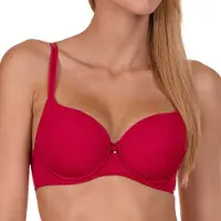 Lisca Rode softcup bh Evelyn met beugel F - H | Maat 75