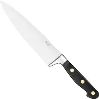 Deglon Koksmes 20 cm - Duurzaam Roestvrijstaal - Ergonomisch Houten Handvat - Voor Fijnsnijden en Julienne Snijden