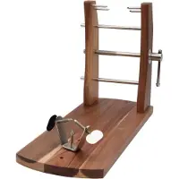 Deglon Hamklem - Verstelbare Lengte - Acaciahout & RVS - 48,2 cm - Stabiel & Veilig Snijden