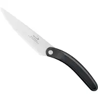 Deglon Smal keukenmes - Precisie snijwerk - Ergonomisch hout handvat - 15 cm - Zwart