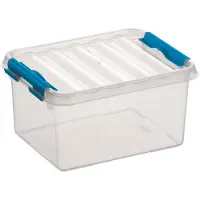 Sunware Kunststof stapelbare opbergbakken 2 liter 20 x 15 x 10 cm - Opbergbox