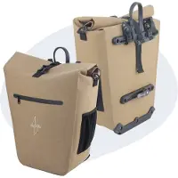 Voltano Luxe E-bike Fietstas 28L - Beige - Pakaftas Met Laptop vak - 100% Waterdicht