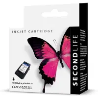 SecondLife Inkjets SecondLife inkt cartridge zwart voor Canon PG-510 en PG-512