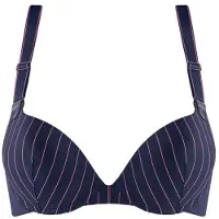 Marlies Dekkers Push Up bh Gloria | Maat: 70F | Kleur: Marine Blauw/Roze