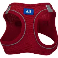 Animal Boulevard Ab32230 - Hals- En Leibanden - Hond - Ab Air-mesh Comfortharnas Rood-xs 3-5kg - Maat: Xs 3-5kg