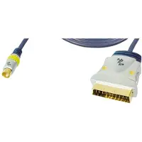 MaxTrack Premium S-VHS (m) - Scart (m) kabel - 10 meter