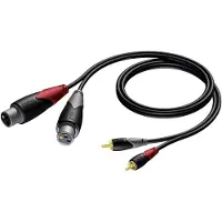 Procab XLR - RCA kabel - Ongebalanceerd -