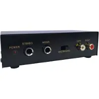 Cavus voorversterker (PRE AMP) voor draaitafels en microfoons (1x Phono + 2x MIC) / zwart