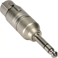 Neutrik NA3FP XLR-adapter XLR-bus - Jackplug male 6,3 mm Stereo Inhoud: 1 stuk(s)