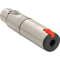 Neutrik NA3FJ - XLR 3-pin Male/Female Connector - Zilver