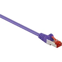 Goobay Netwerkkabel | Cat6 S/FTP | 10 meter (100% koper, LSZH, Paars)