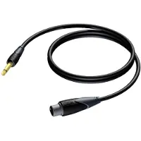 Procab CLA900 XLR (v) - 6,35mm Jack mono (m) audiokabel - 10 meter