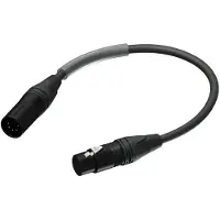 Procab / Neutrik PLP155 5-pins XLR (m) - 3-pins XLR (v) DMX adapter - 0,25 meter