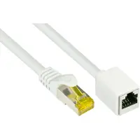GOOD CONNECTIONS S/FTP CAT7 10 Gigabit netwerk verlengkabel / wit - LSZH - 10 meter