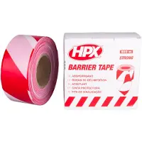 Hpx Tapes Afzetlint Wit/Rood 500 mtr 1 ST - 70 mm