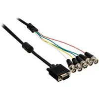 GOOD CONNECTIONS VGA (m) - 5x BNC (m) videokabel / zwart - 1,5 meter