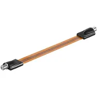Goobay F (v) - F (v) deur/raam coax adapter - 0,50 meter