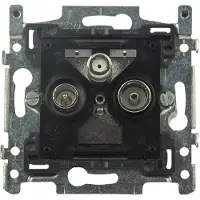 Hirschmann Coax wandcontactdoos - EDB 02 S (TV/FM/SAT)