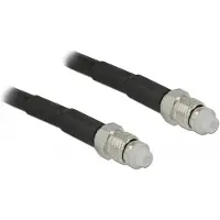 DeLOCK FME (v) - FME (v) kabel - LMR195 - 50 Ohm / zwart - 1 meter