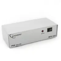 Gembird VGA splitter 1 naar 2 - actief met versterker / grijs