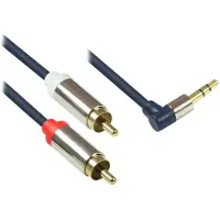 GOOD CONNECTIONS GC 3,5mm Jack haaks - Tulp stereo audio slim kabel - 5 meter
