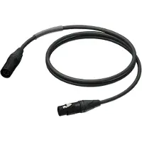 Procab / Neutrik PRD955 5-pins XLR (m) - 5-pins XLR (v) DMX kabel - 1,5 meter