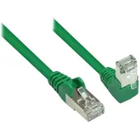 S-Conn S/FTP CAT6 Gigabit netwerkkabel haaks/recht / groen - 7,5 meter