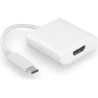 MaxTrack USB-C naar HDMI 4K 30Hz adapter / wit - 0,15 meter