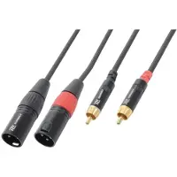 PD Connex 2x XLR (m) - 2x RCA (m) stereo audiokabel - 6 meter