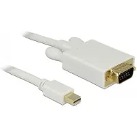 DeLOCK Premium Mini DisplayPort 1.1a naar VGA kabel / wit - 2 meter