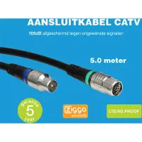 Technetix RLA++10 4G/LTE proof IEC (m) - IEC (v) coaxkabel - 5 meter