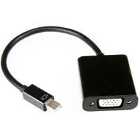 Dolphix Mini DisplayPort 1.1 naar VGA adapter / zwart - 0,15 meter
