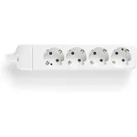 VB Stekkerdoos met 4 contacten zonder kabel / wit