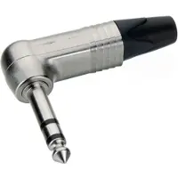 Ginza.se NP3RX Jackplug 6,35 mm Stekker, haaks Aantal polen: 3 Stereo Zilver 1 stuk(s)
