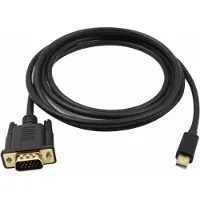 Dolphix Mini DisplayPort 1.1 naar VGA kabel / zwart - 1,8 meter