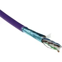 ACT FS6115 CAT6A F/UTP Massieve Installatiekabel | LSZH | CPR Euroklasse ECA | 24AWG | Violet | 500 meter